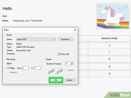 Image titled Print an Evite Invitation on iPhone or iPad Step 9