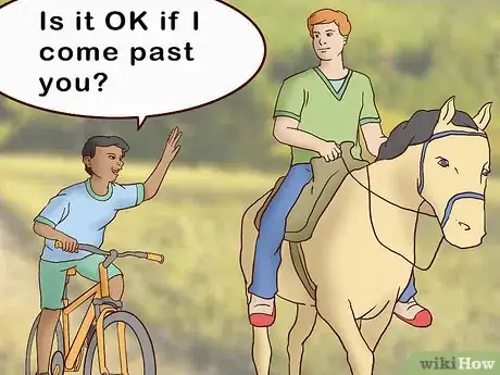 Image titled Yield to a Horse on a Multi Use Trail Step 3