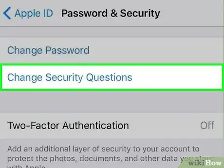 Image titled Change Your Apple ID Security Questions on an iPhone Step 6