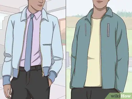 Image titled Wear Zip Up Sweaters Step 1