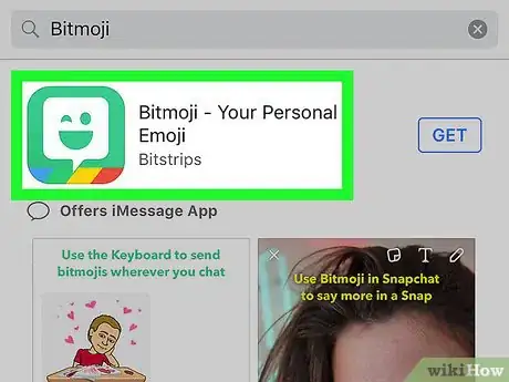 Image titled Get Bitmoji on iPhone or iPad Step 4