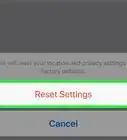 Reset Location and Privacy Settings on an iPhone