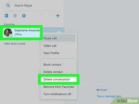 Image titled Delete Conversations on Skype on a PC or Mac Step 6