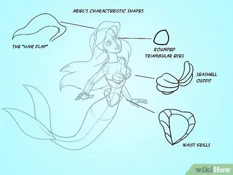 Image titled Draw Ariel Step 3