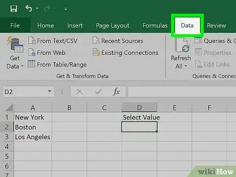 Image titled Create a Drop Down List in Excel Step 4