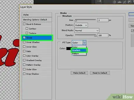 Image titled Add a Gradient to a Stroke in Photoshop Step 4