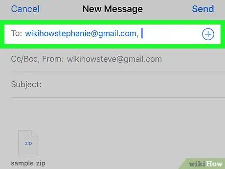 Image titled Send Zip Files on iPhone or iPad Step 7