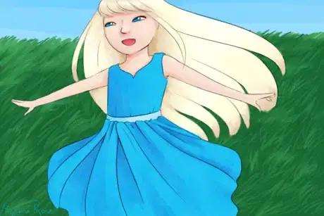 Image titled Autistic Girl Spinning in Dress.png