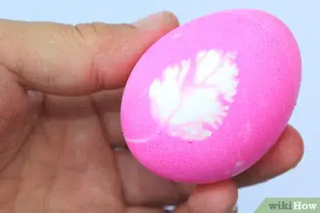 Image titled Dye Silhouettes Onto Easter Eggs Final