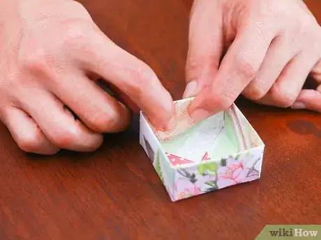 Image titled Make a Gift Box out of a Greeting Card Step 19