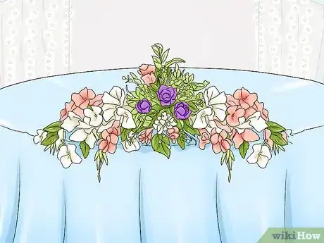 Image titled Decorate the Bride and Groom Table Step 2