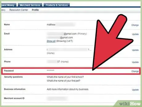 Image titled Change a PayPal Password Step 3