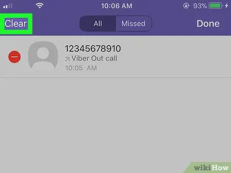 Image titled Delete Call History on Viber on iPhone or iPad Step 8