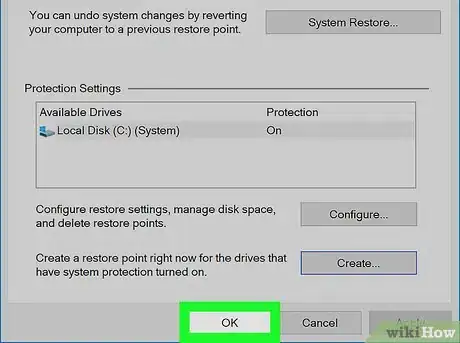 Image titled Create a System Restore Point Step 8