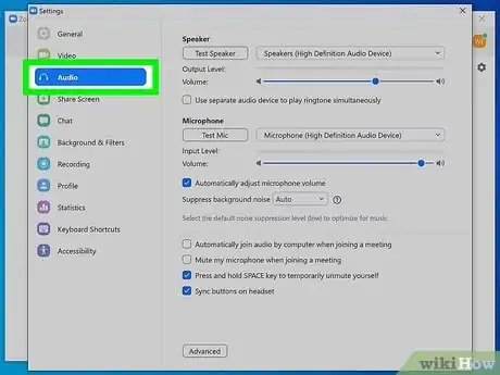 Image titled Control Your Audio on Zoom Step 3