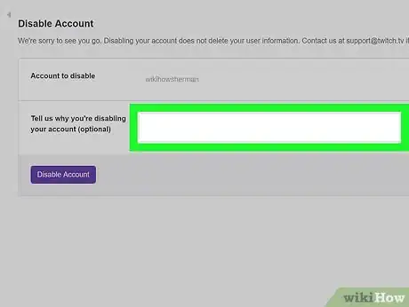 Image titled Delete a Twitch Account Step 7