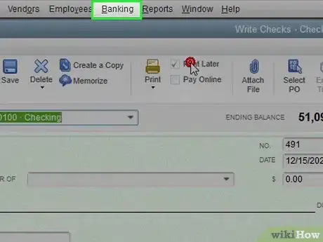 Image titled Print Checks in Quickbooks Step 9