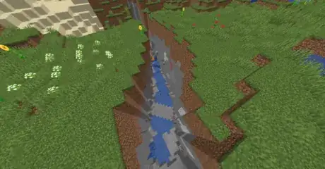 Image titled Get down a minecraft ravine step 1.png