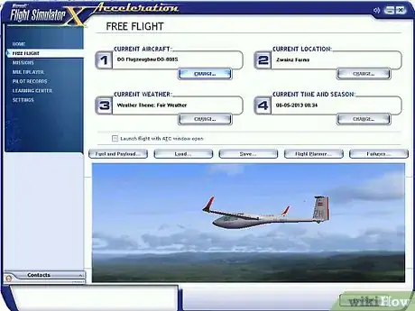 Image titled Fly a Glider in Flight Simulator X Step 1