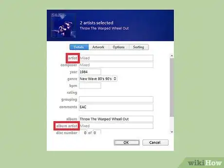 Image titled Fix Multiple Albums in iTunes Step 5