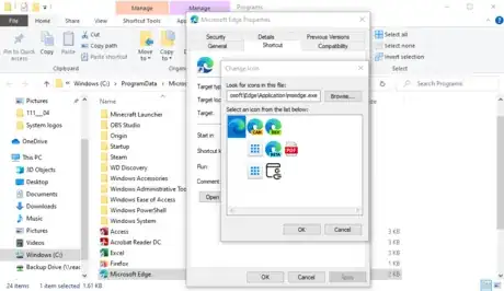 Image titled Change Microsoft Edge Shortcut Icon Select Icon.png