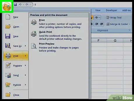Image titled Print an Excel Spreadsheet on PC or Mac Step 2