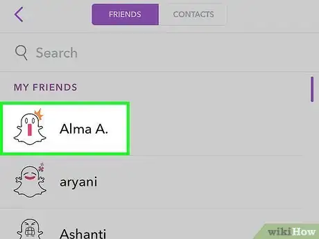 Image titled Make a List on Snapchat Step 11