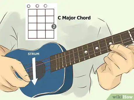 Image titled Play Chords on the Ukulele Step 4