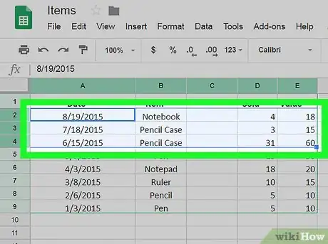 Image titled Highlight Duplicates on Google Sheets on PC or Mac Step 3