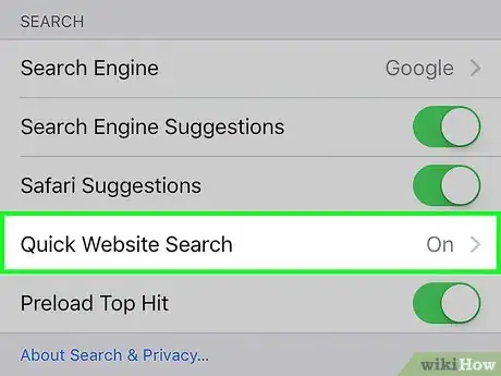 Image titled Delete Shortcuts from Quick Website Search on an iPhone Step 3