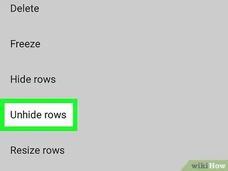 Image titled Unhide Rows on Google Sheets on Android Step 7