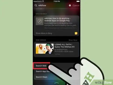 Image titled Use Spotlight to Search the Web Step 4