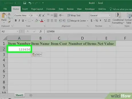 Image titled Create an Inventory List in Excel Step 13