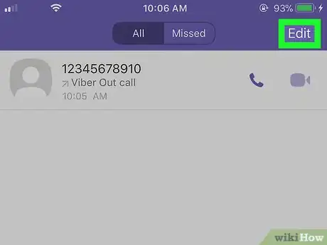 Image titled Delete Call History on Viber on iPhone or iPad Step 7