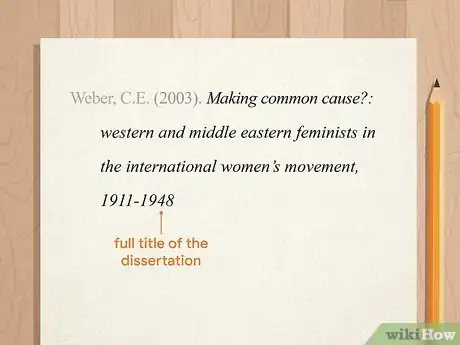 Image titled Cite a Dissertation in APA Step 3