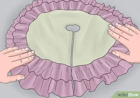 Image titled Make a No‐Sew Ruffled Tree Skirt Step 18