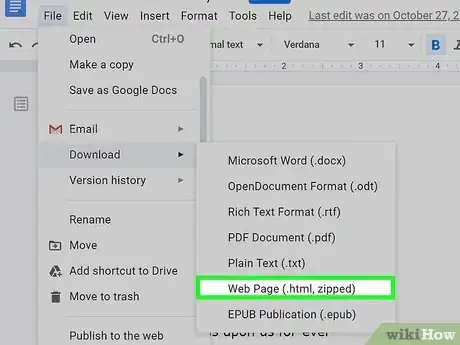 Image titled Convert a Word Document to HTML Step 17