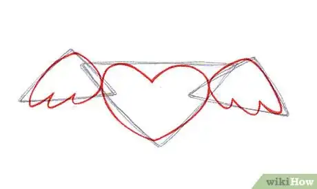 Image titled Draw a Heart with Wings Step 5