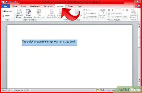Image titled Format Label Text and Add Graphics in Microsoft Word Step 1