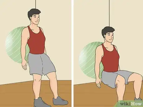 Image titled Do an Exercise Ball Squat Step 5.jpeg