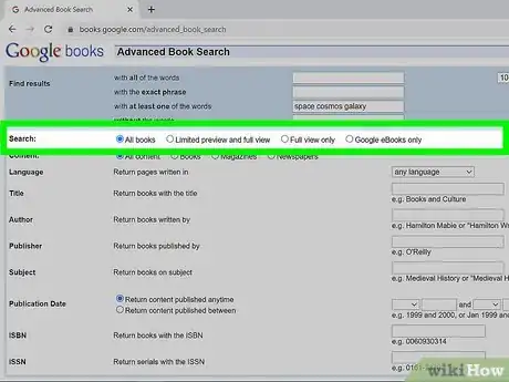 Image titled Do an Advanced Search on Google Books Step 3
