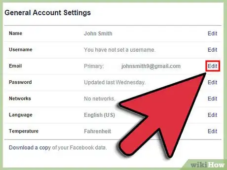 Image titled Change Your Facebook Email Step 4