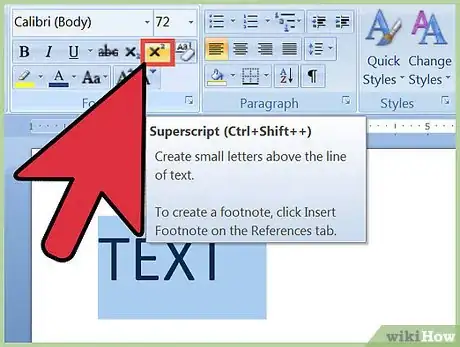Image titled Create Superscript and Subscript in MS Word Step 2