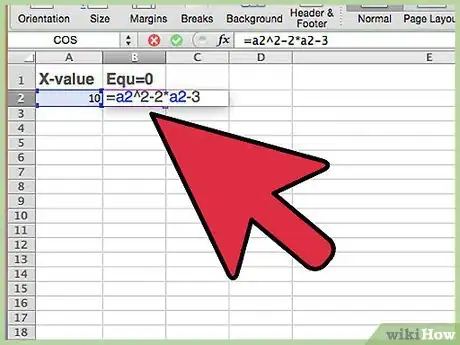 Image titled Solve a Quadratic Equation Using the Goal Seek Feature on Microsoft Excel Step 7