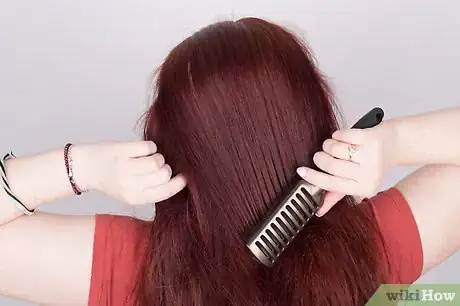 Image titled Curl Hair Using a Hot Air Brush Step 12