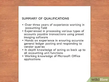 Image titled Write a CV for an Accounting Assistant Step 3
