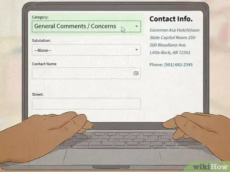 Image titled Contact Arkansas's Governor Step 3