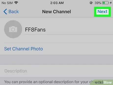 Image titled Create a Telegram Channel on iPhone or iPad Step 6
