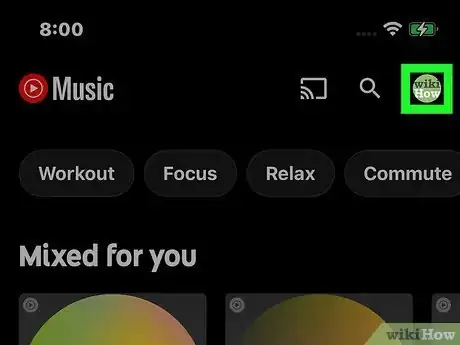Image titled See Your YouTube Music History on iPhone or iPad Step 2