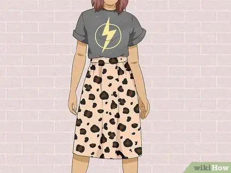 Image titled Style a Leopard Midi Skirt Step 2